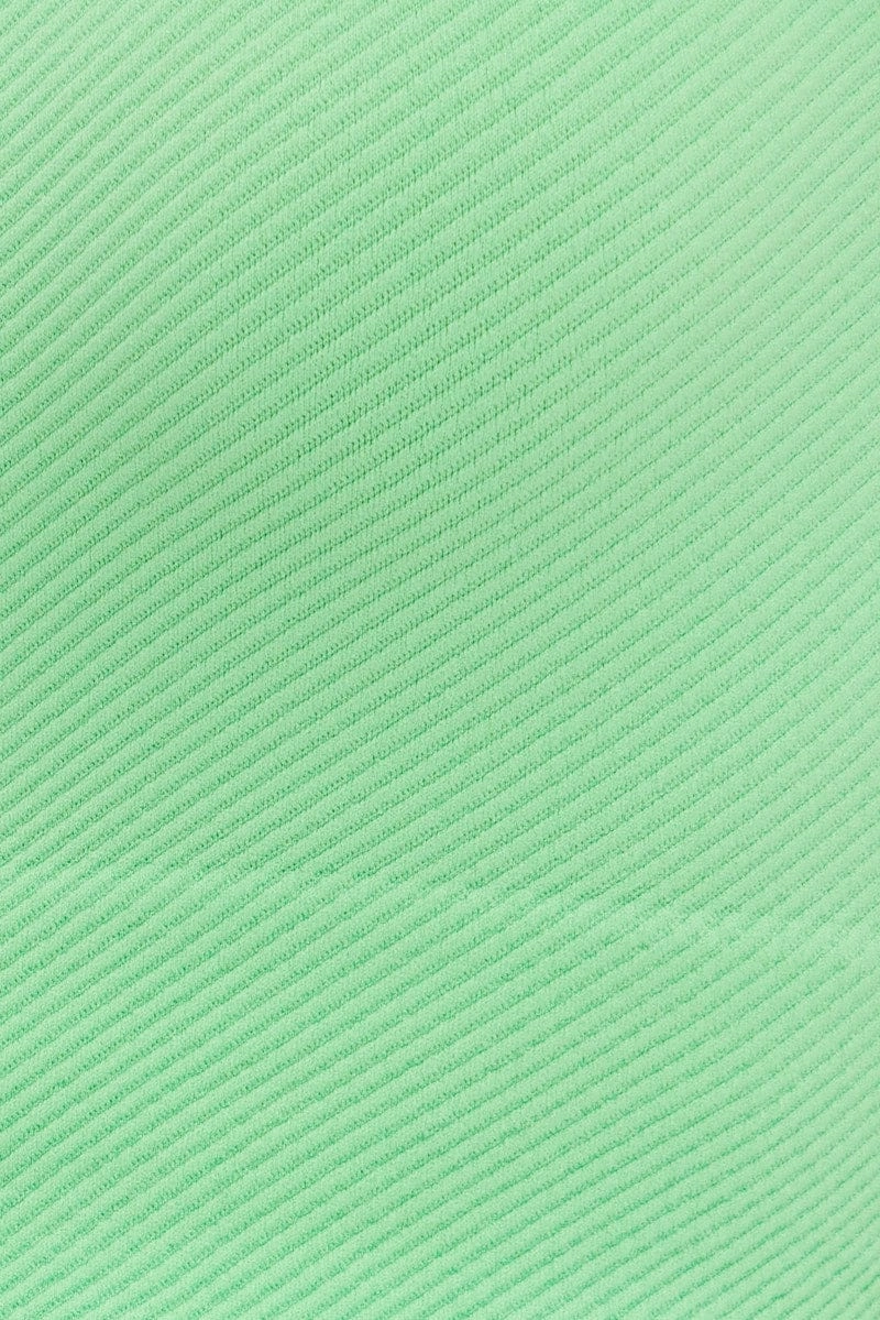 Green Bralette Seamless Rib