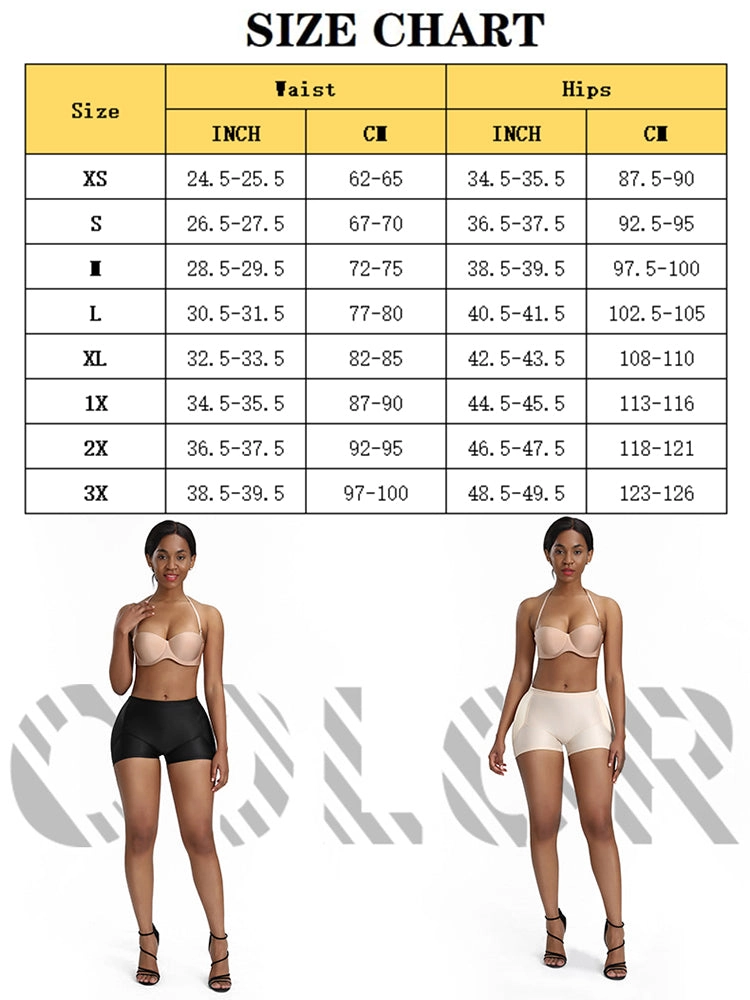 Hips Padded Boyshort Hip Enhancer Panties