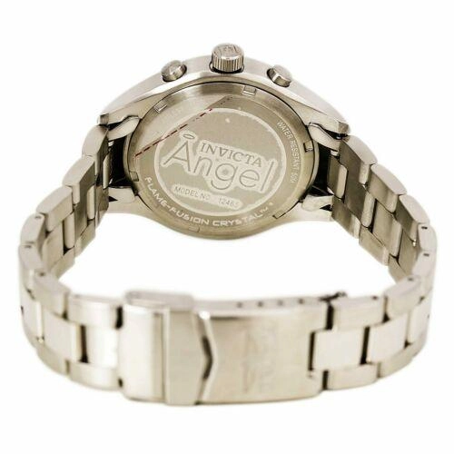 Invicta Women's Angel Stainless Steel Watch - Dual Time Silver Tone Dial | 12465