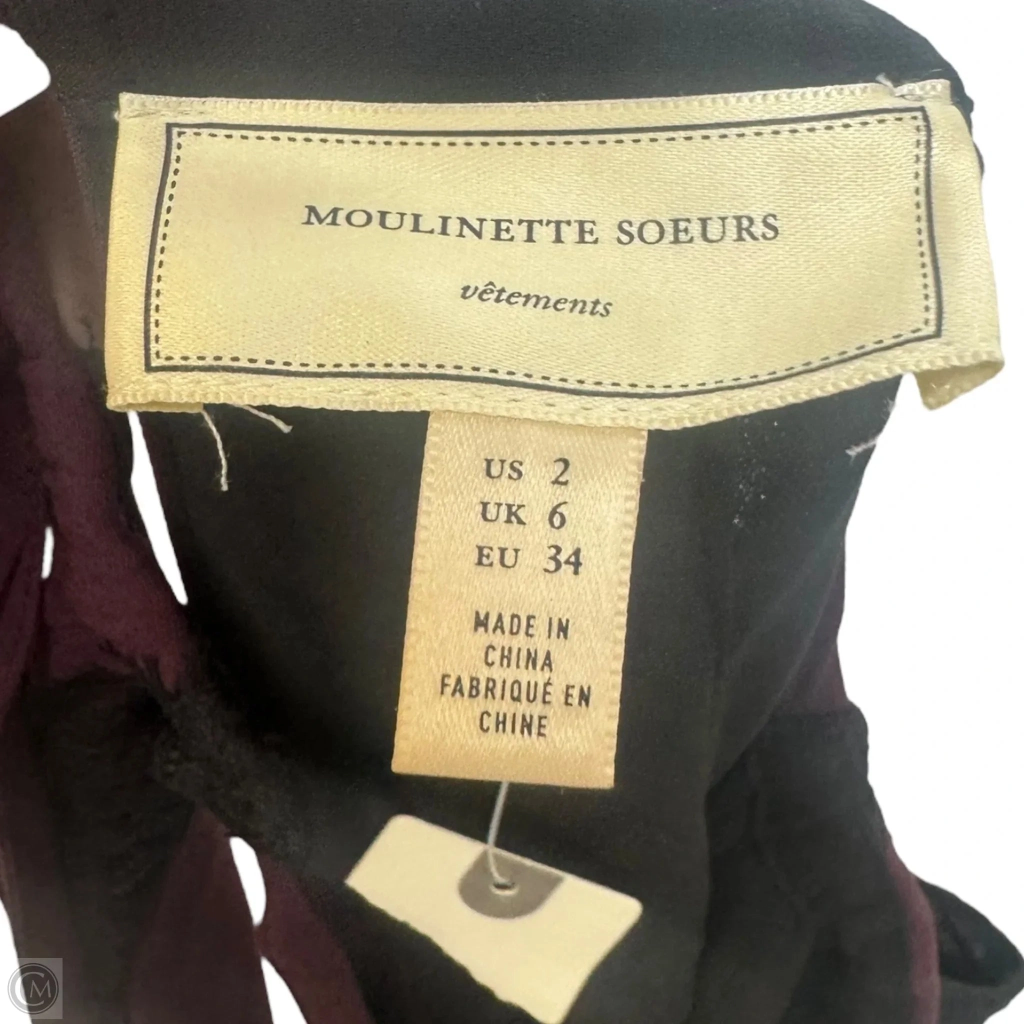Janie Lace Trim Dress Casual Maxi By Moulinette Souers In Maroon, Size: 2