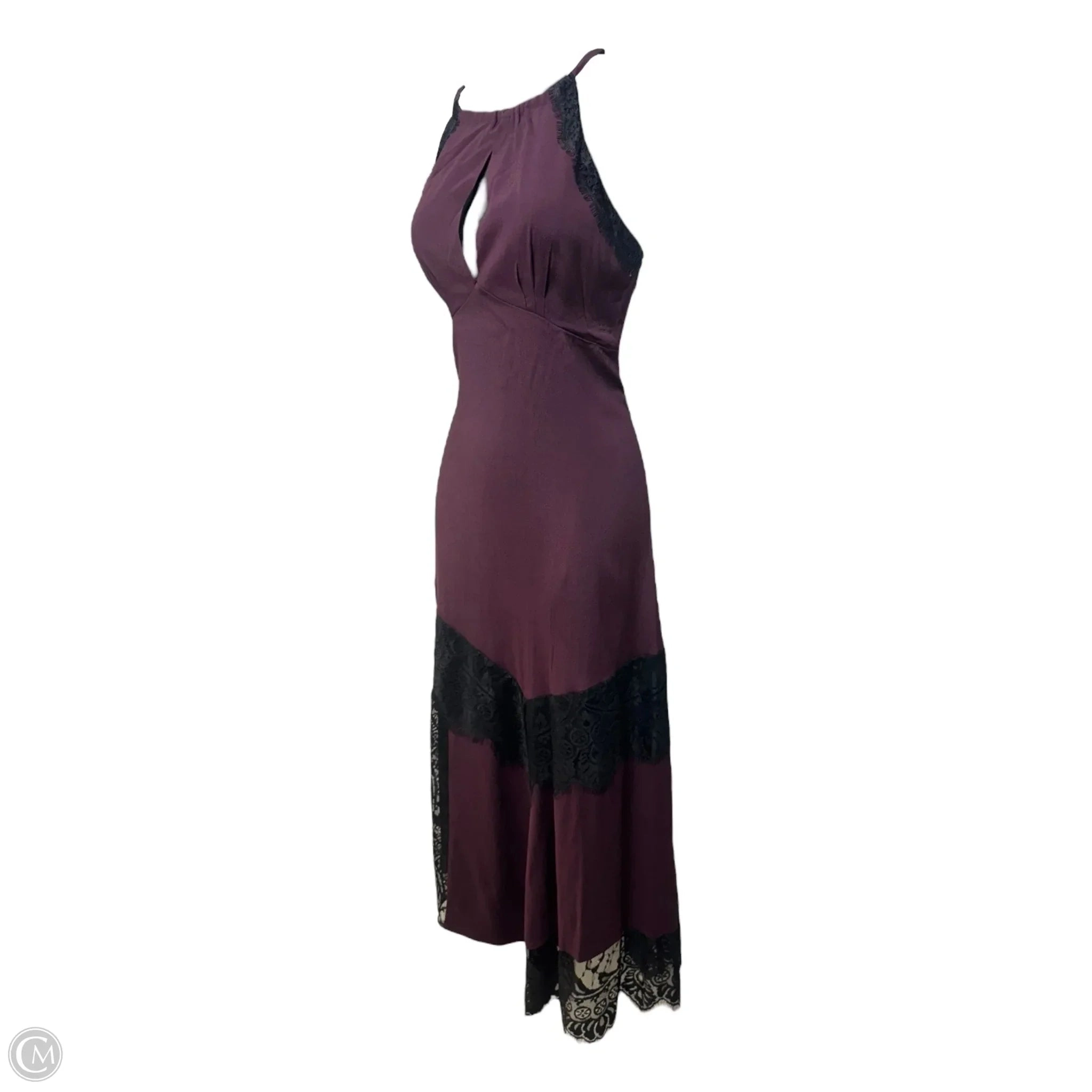Janie Lace Trim Dress Casual Maxi By Moulinette Souers In Maroon, Size: 2