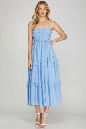 Love You More Dress in Blue