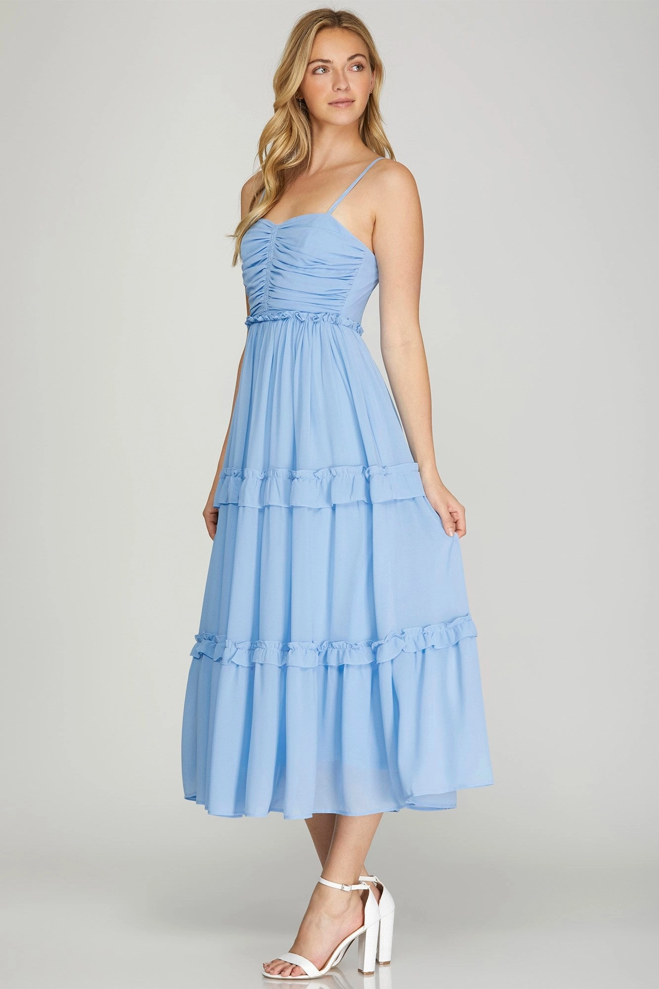 Love You More Dress in Blue