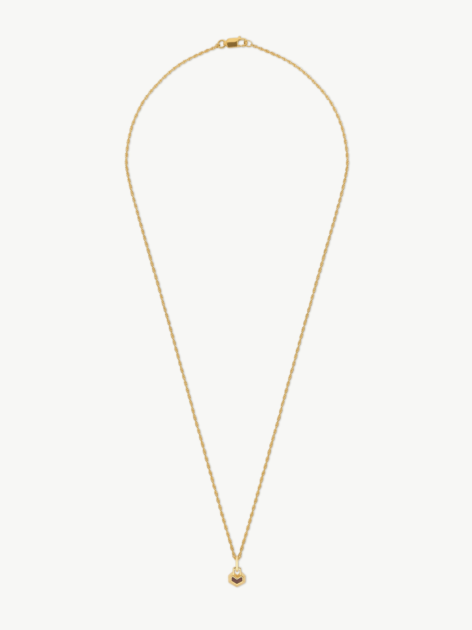 Mini Daryl 18k Gold Plated 22" Chain Necklace | Red Tiger Eye