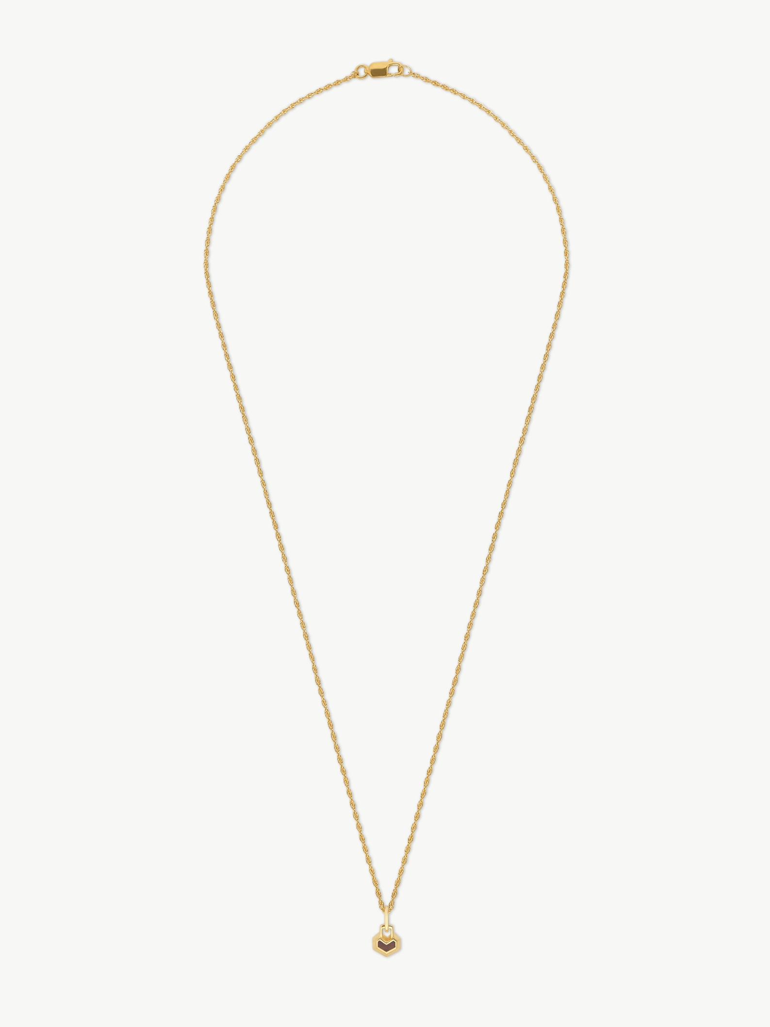 Mini Daryl 18k Gold Plated 22" Chain Necklace | Red Tiger Eye