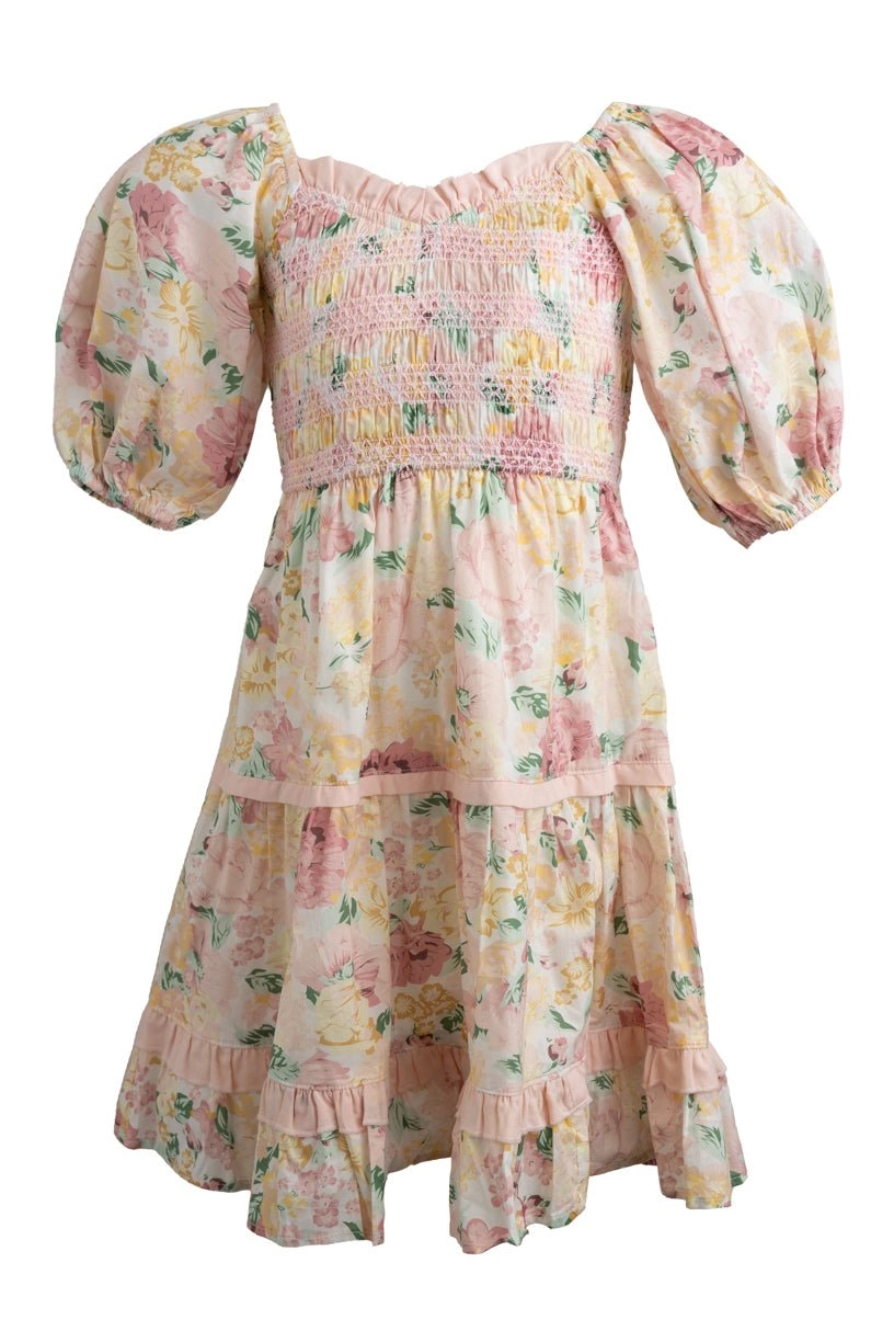 Mini Roselyn Dress in Pastel Floral