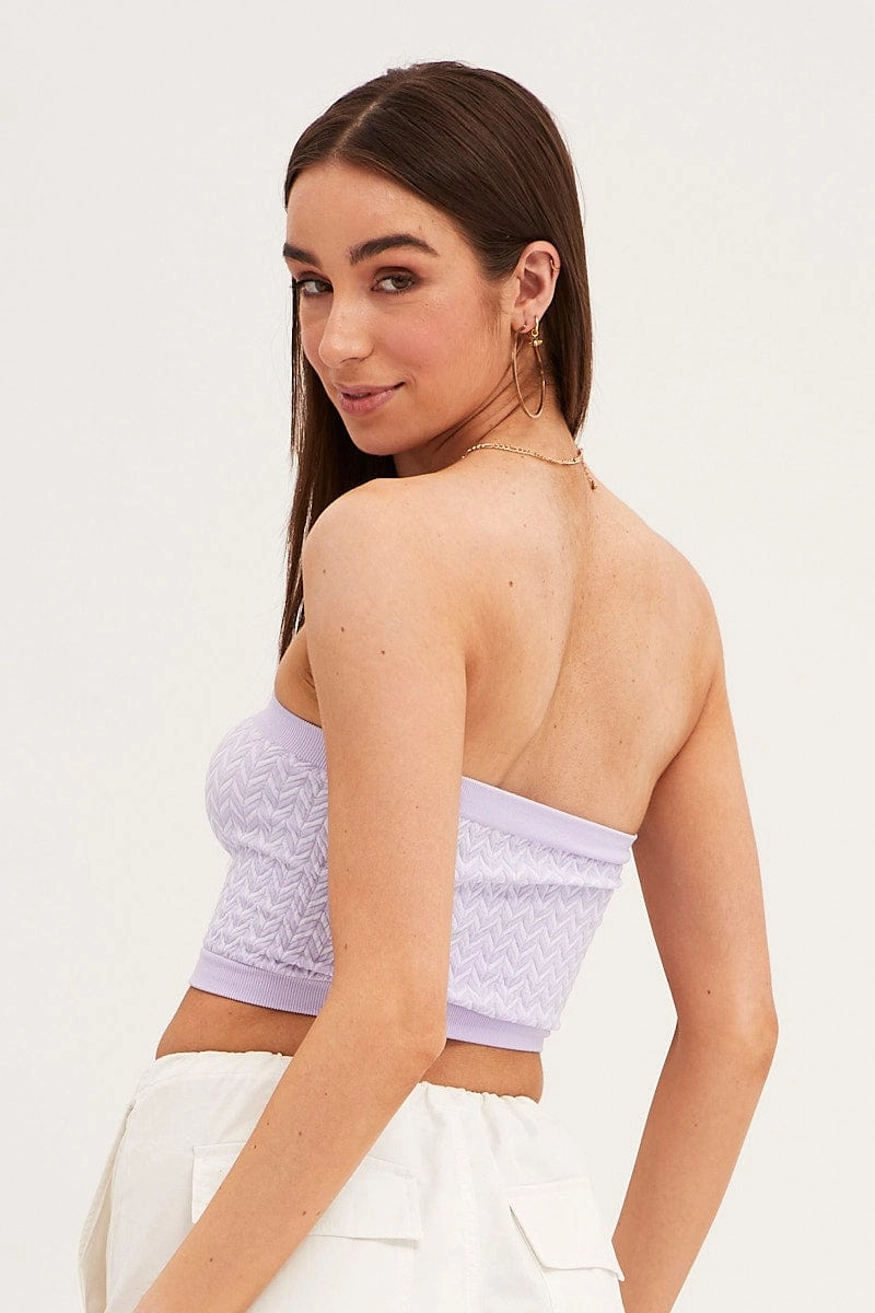 Multi Colour Seamless Bandeau Top