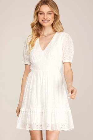 Panna Cotta Dress in White