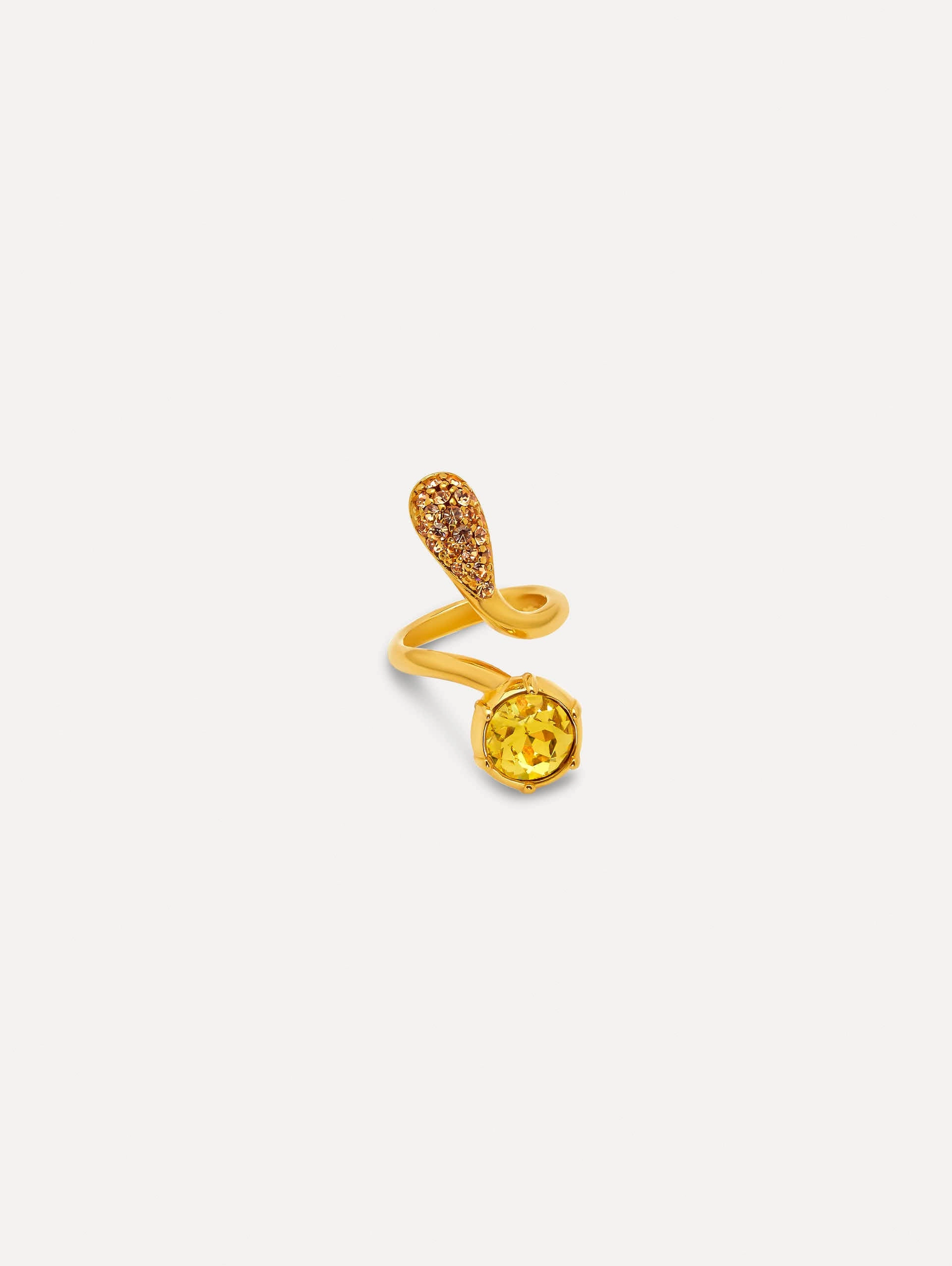 Pavé Crystal Twist Ring