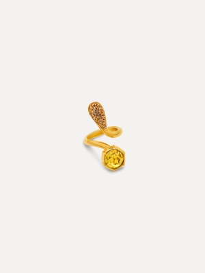 Pavé Crystal Twist Ring