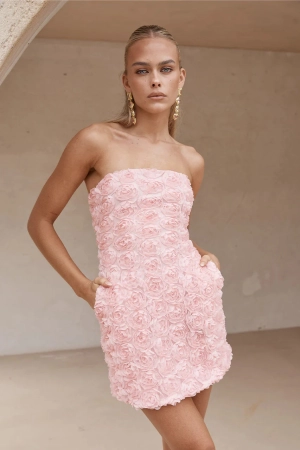PINK ROSALINE MINI DRESS