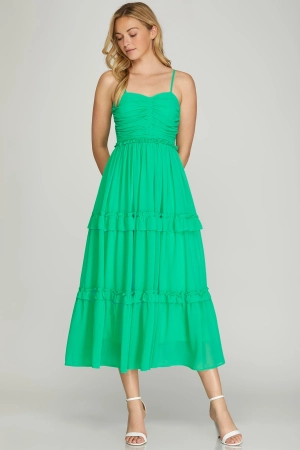 PRE-ORDER: Love You More Dress in Jade
