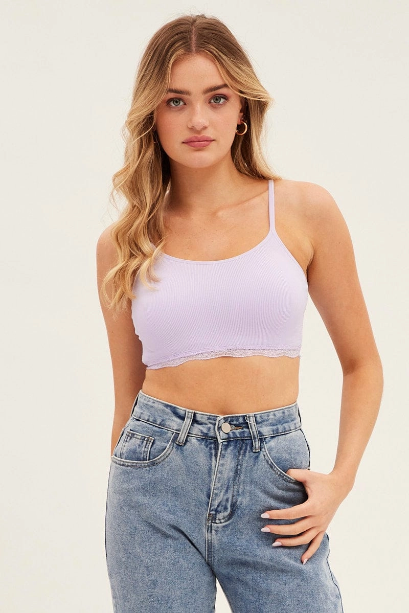 Purple Bralette Seamless