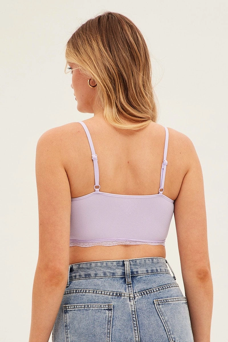 Purple Bralette Seamless