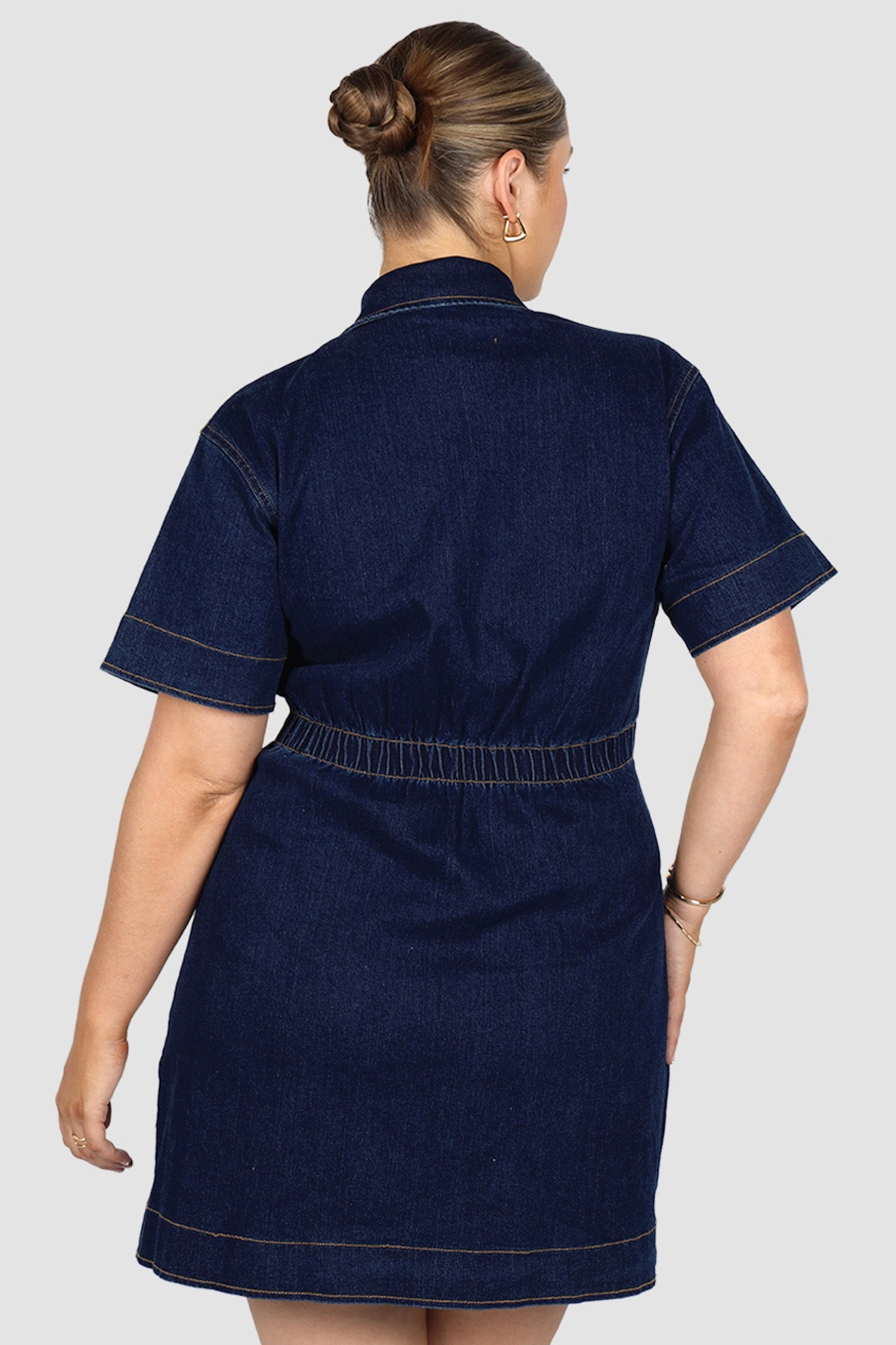 SAVEIRA DENIM DRESS MIDNIGHT
