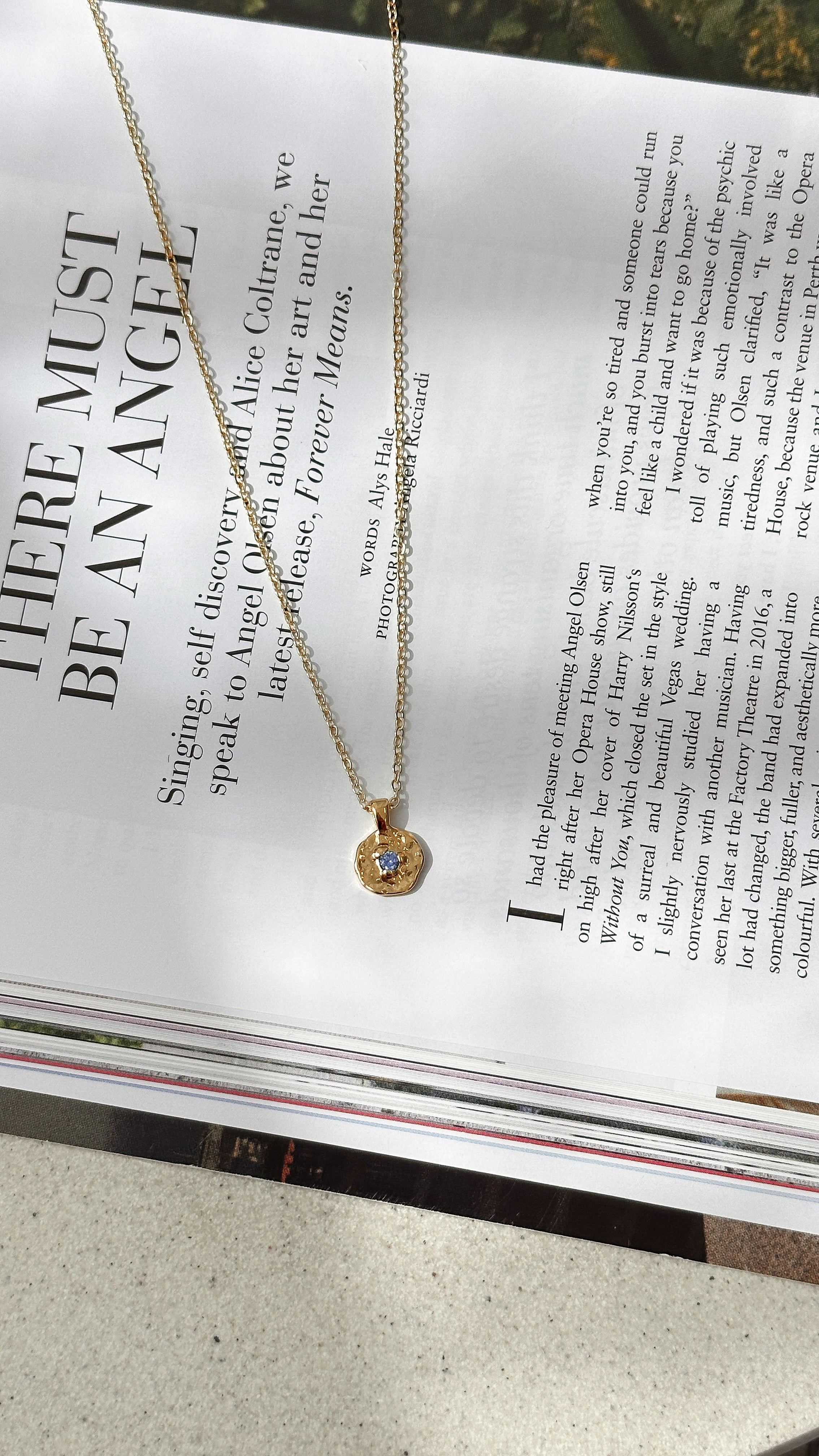 September Birthstone Necklace - Sapphire
