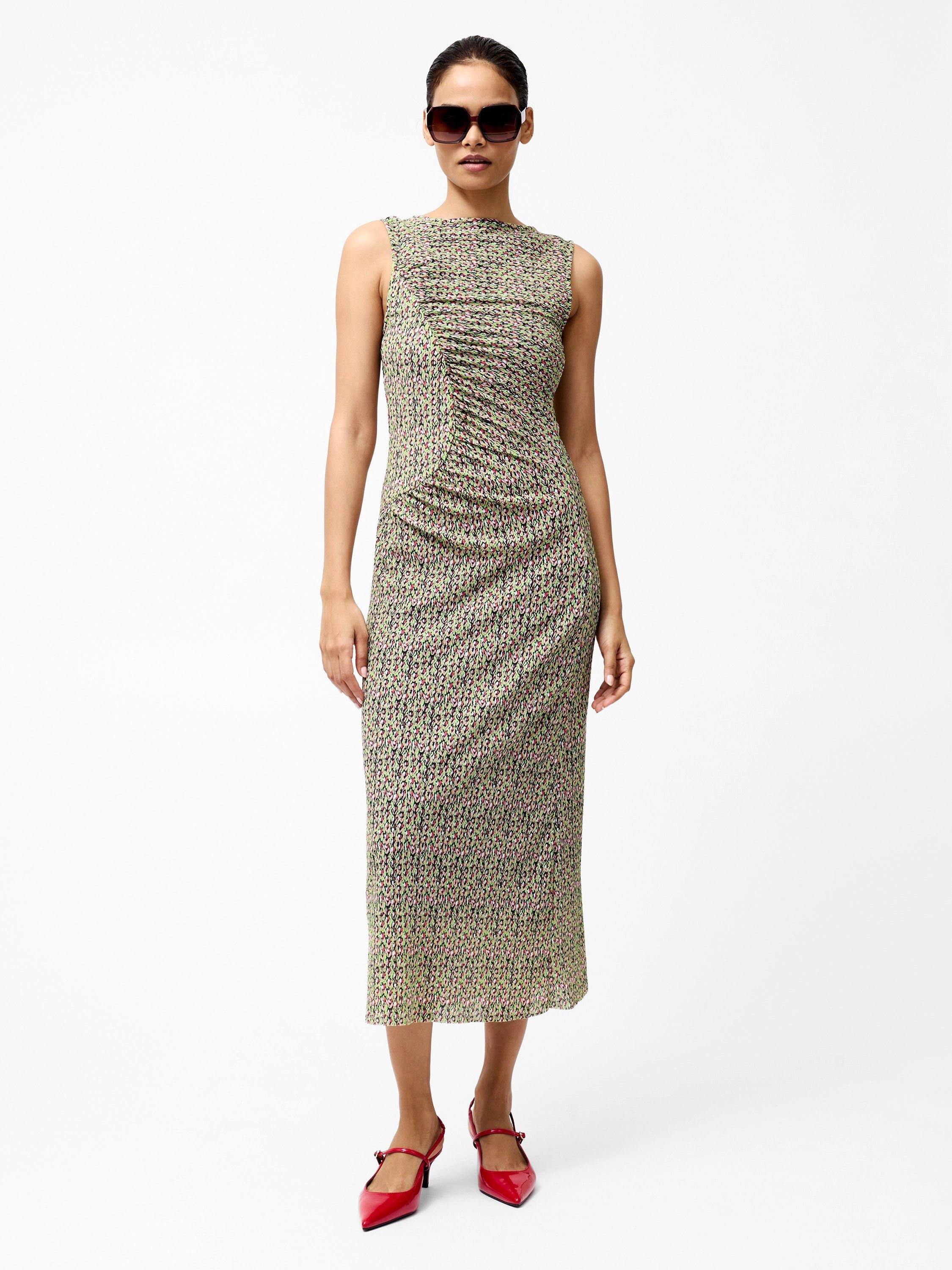 Shannon Ruched Midi Dress