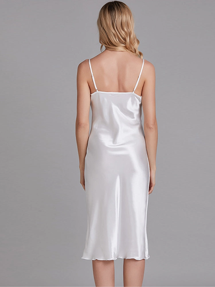 Silky Satin Nightie Slip Dress Backless Lingerie for Women
