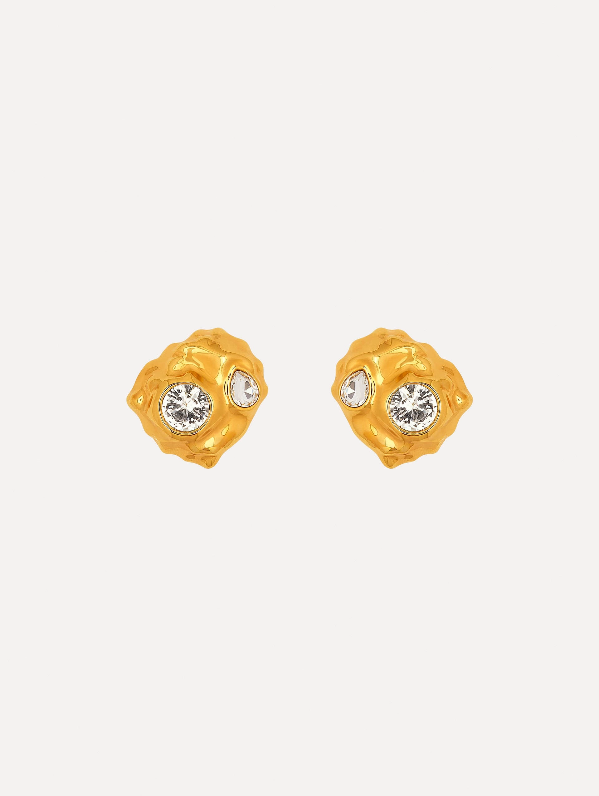 Textured Metal Clip-On Earrings