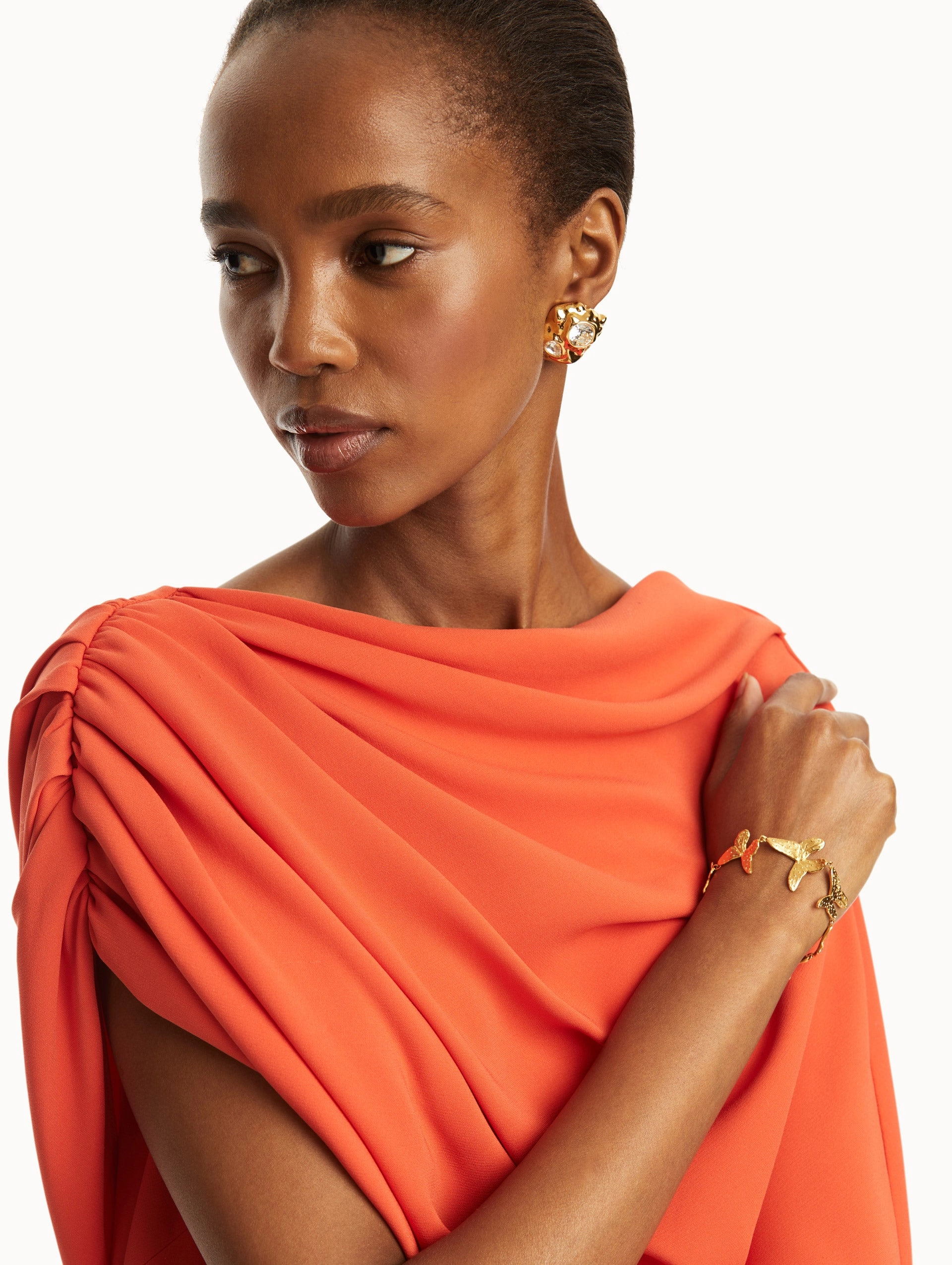 Textured Metal Clip-On Earrings