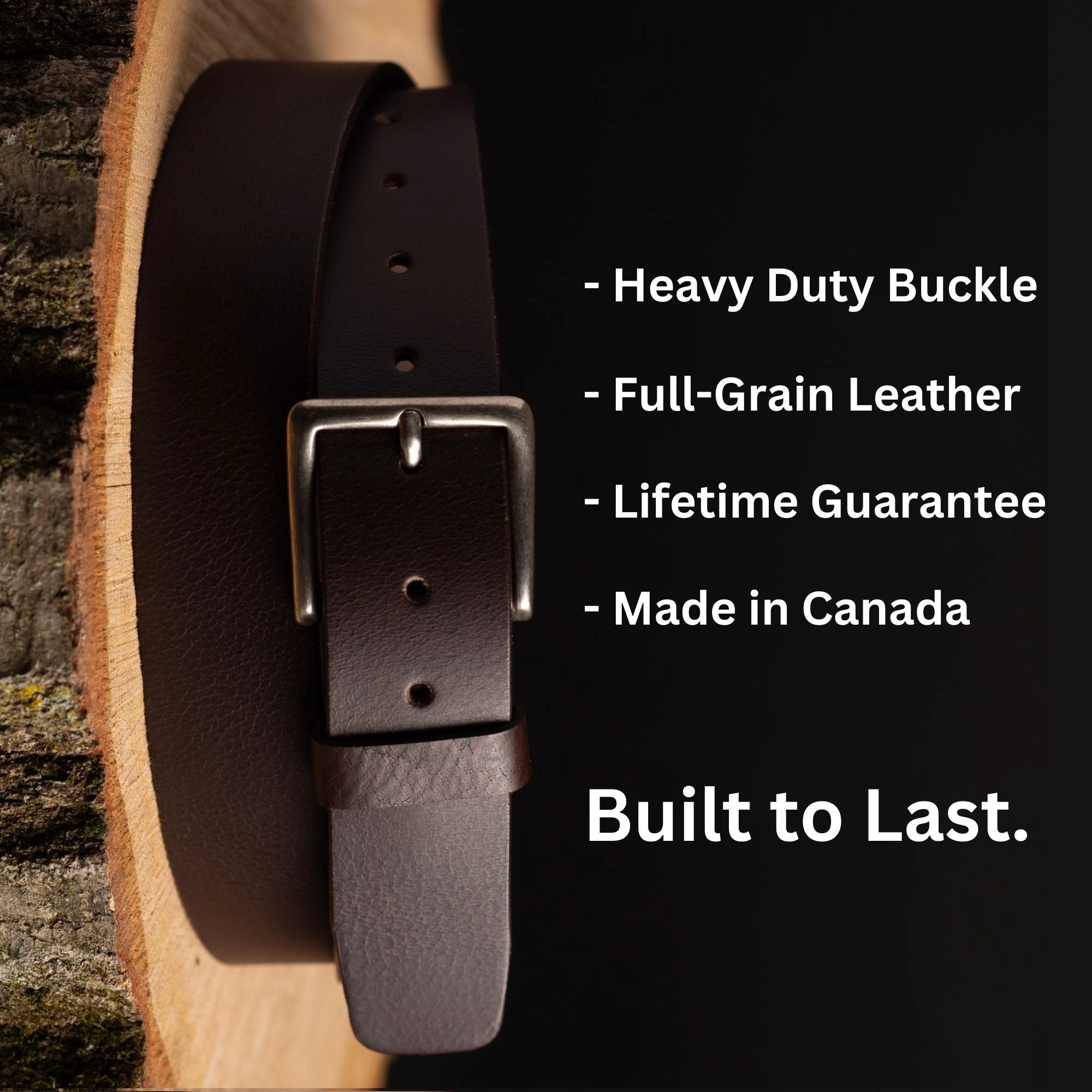 The Long Haul Belt - Brown Custom Engraved Leather Belt