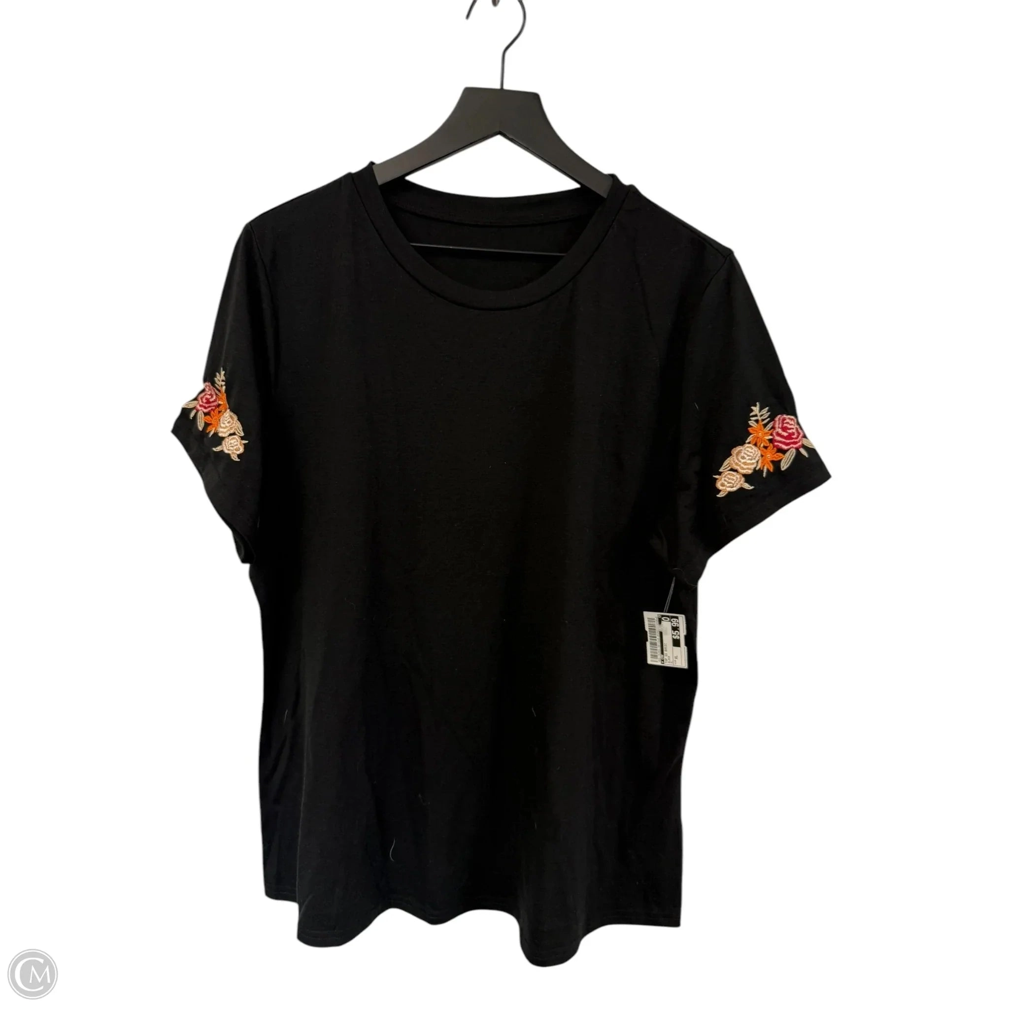 Top Short Sleeve Basic By Cmf In Black, Size: Xl