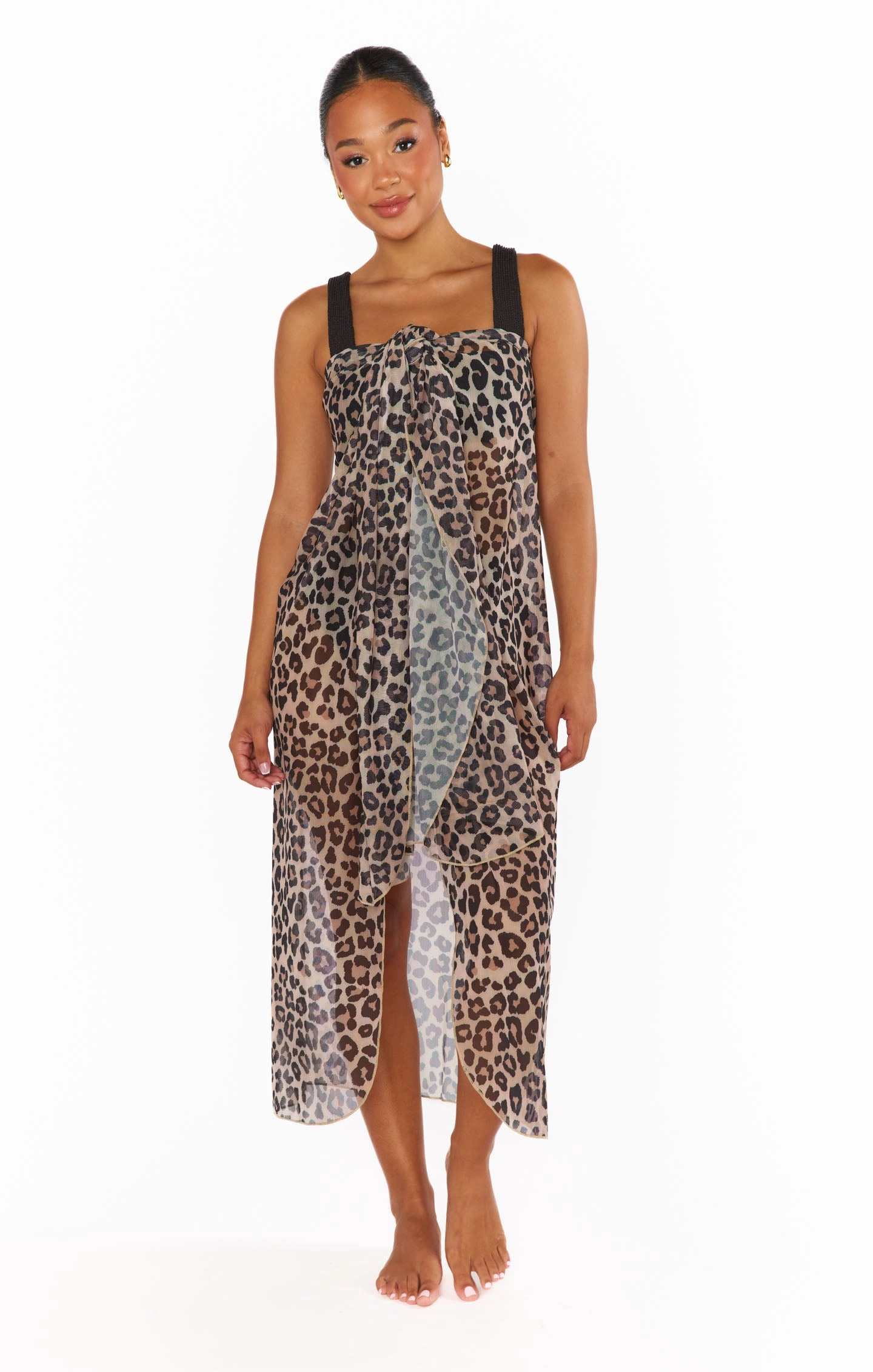 Universal Sarong ~ Cheetah Mesh