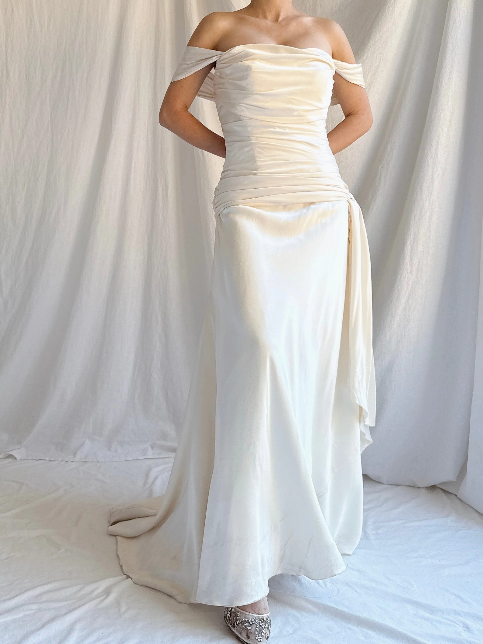 Vintage Amy Michelson Silk Gown - M