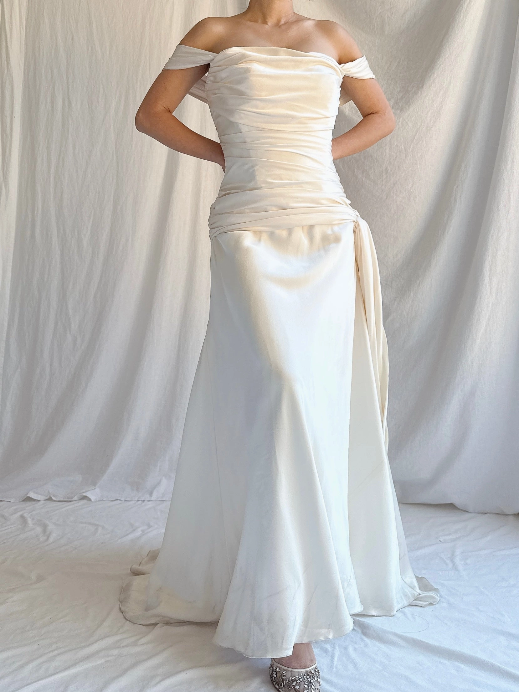 Vintage Amy Michelson Silk Gown - M
