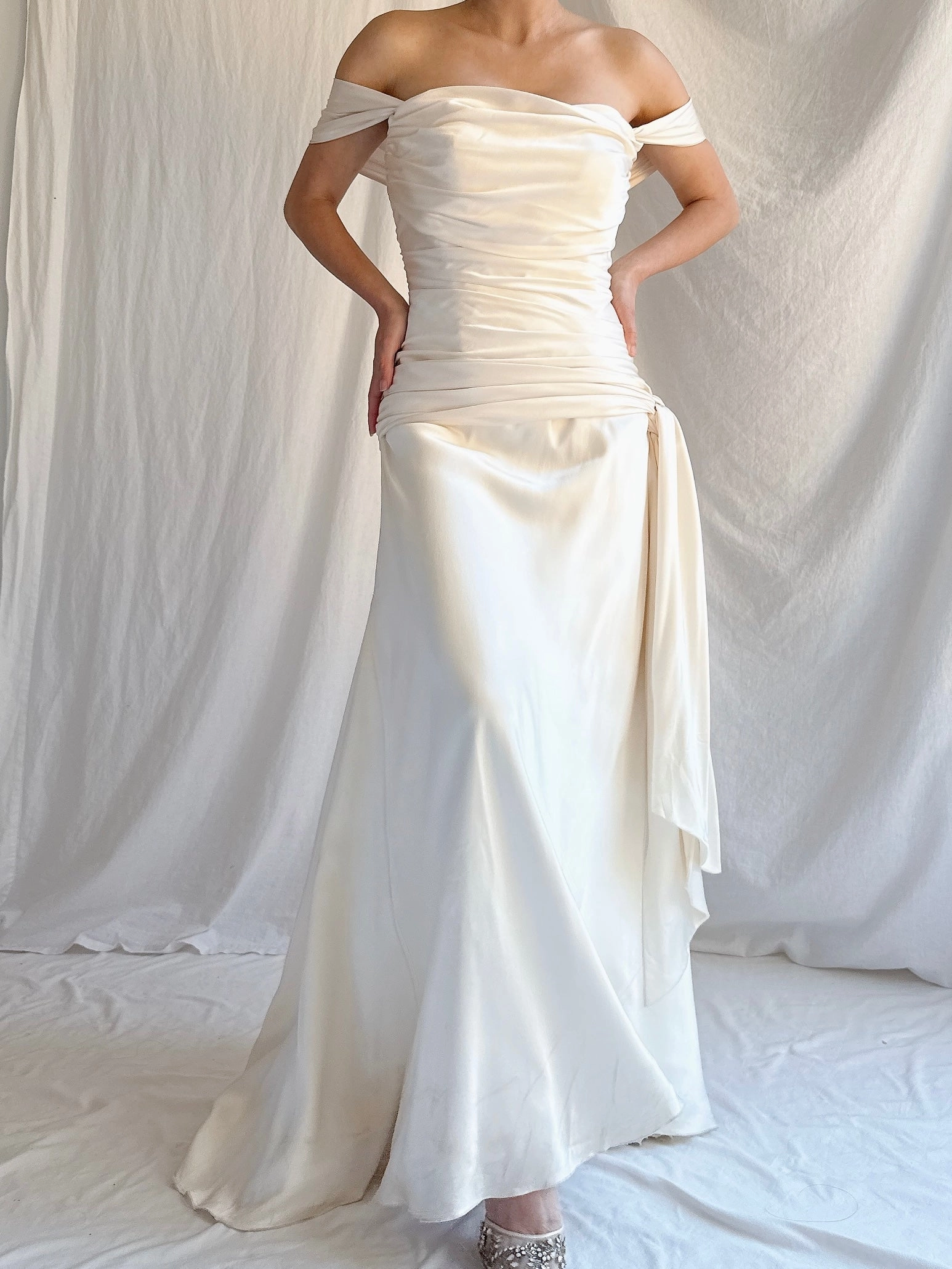 Vintage Amy Michelson Silk Gown - M