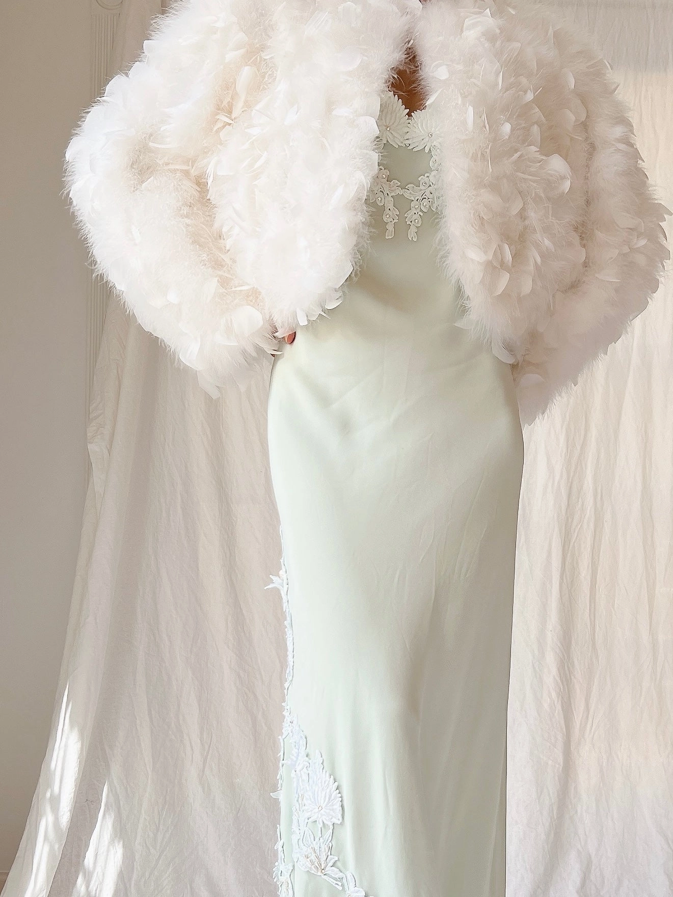 Vintage Feather Jacket - S/M