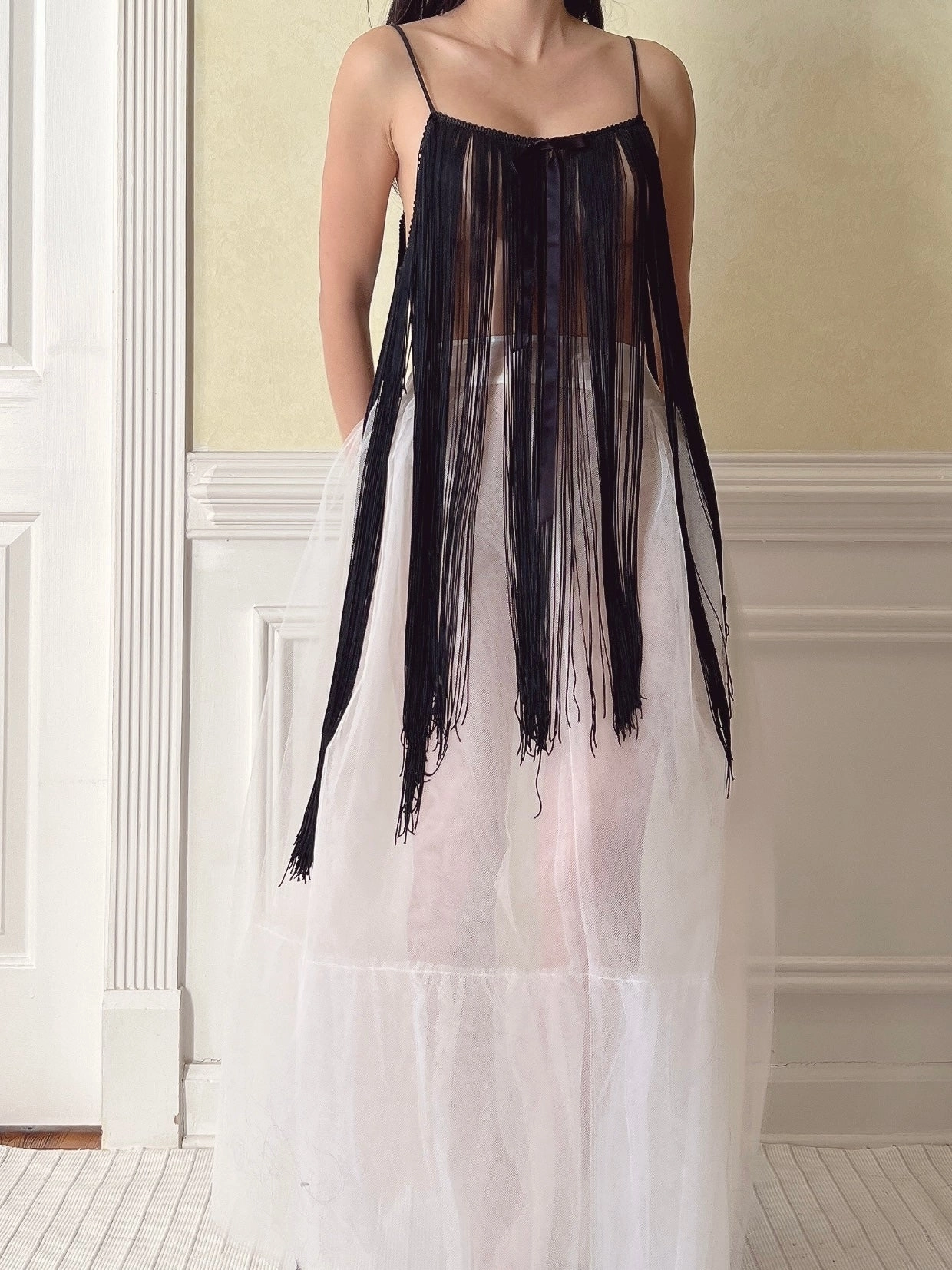 Vintage Tassel Fringe Top - OSFM