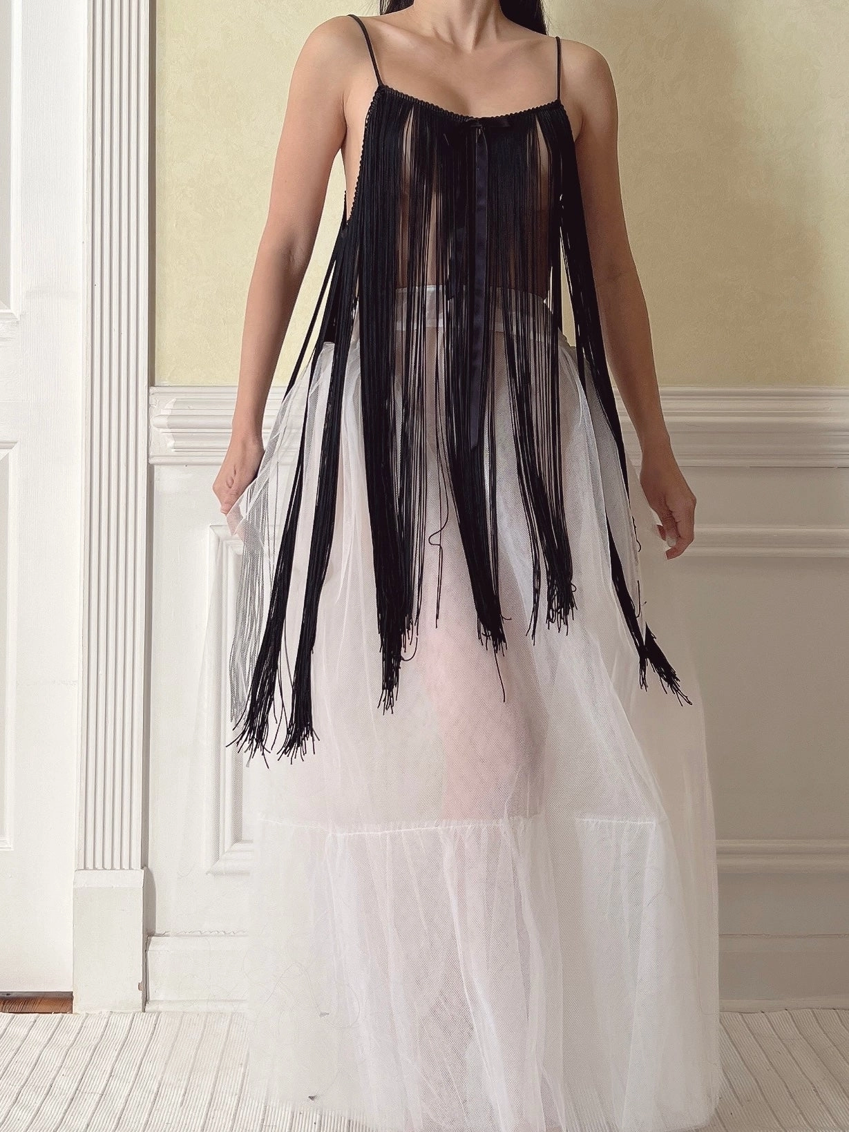 Vintage Tassel Fringe Top - OSFM