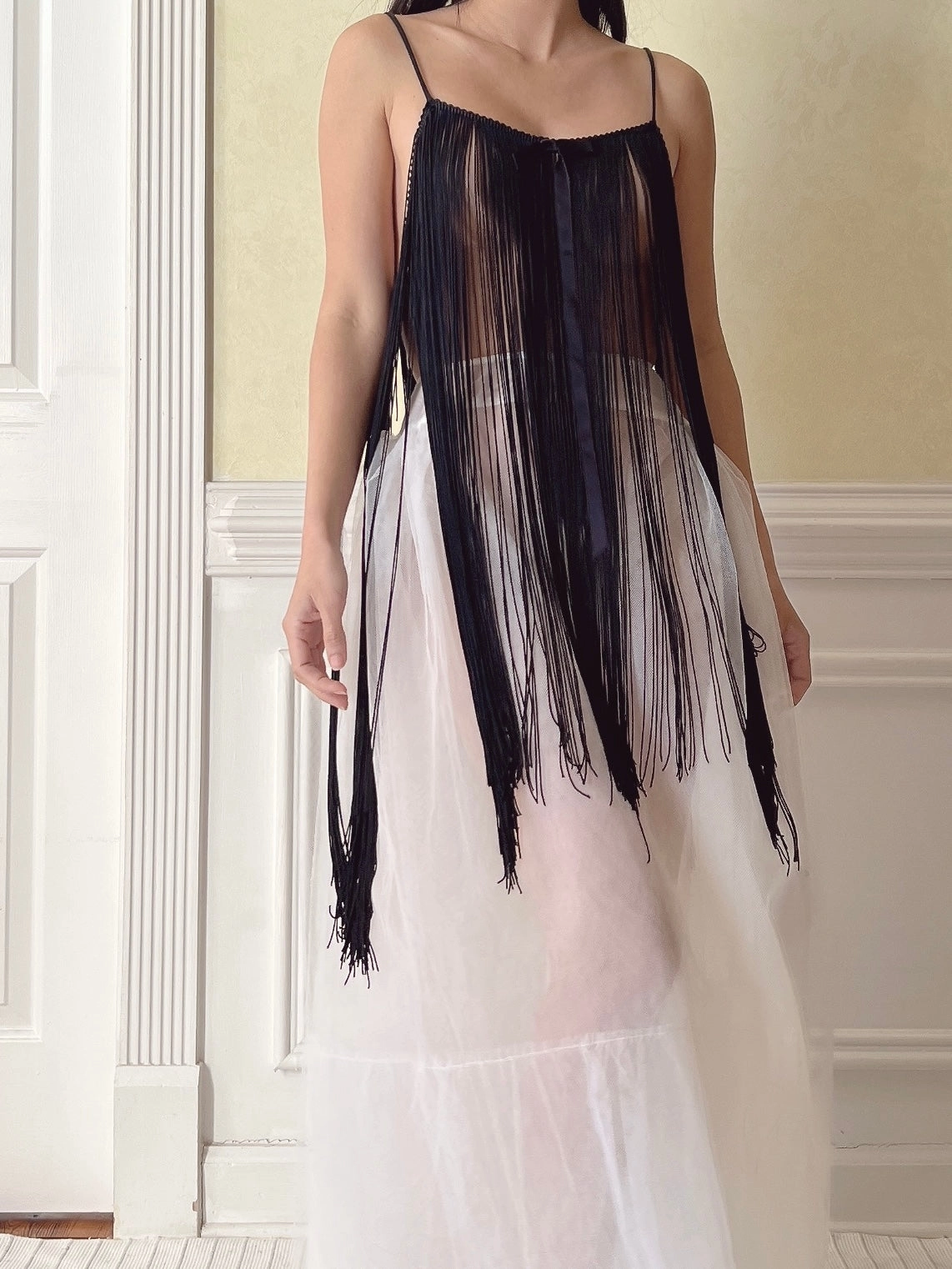 Vintage Tassel Fringe Top - OSFM