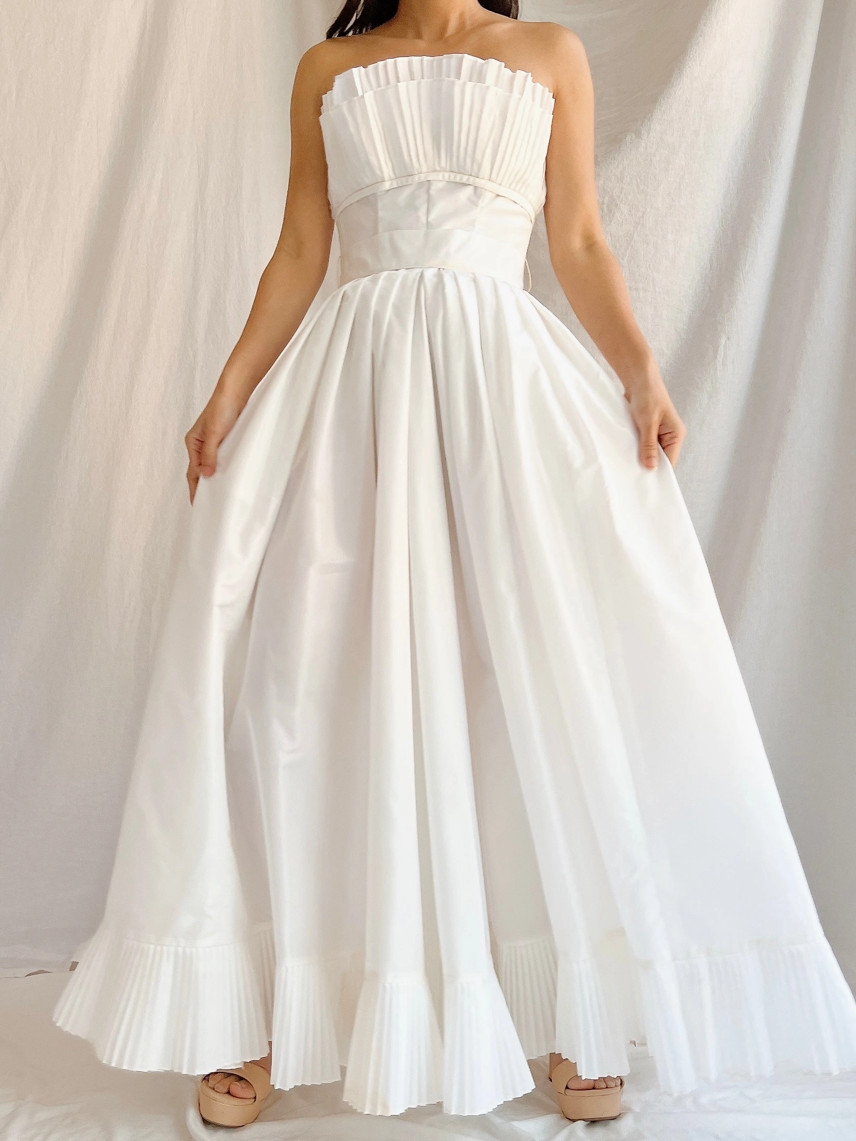 Vintage Victor Costa Tafetta Dress - XS