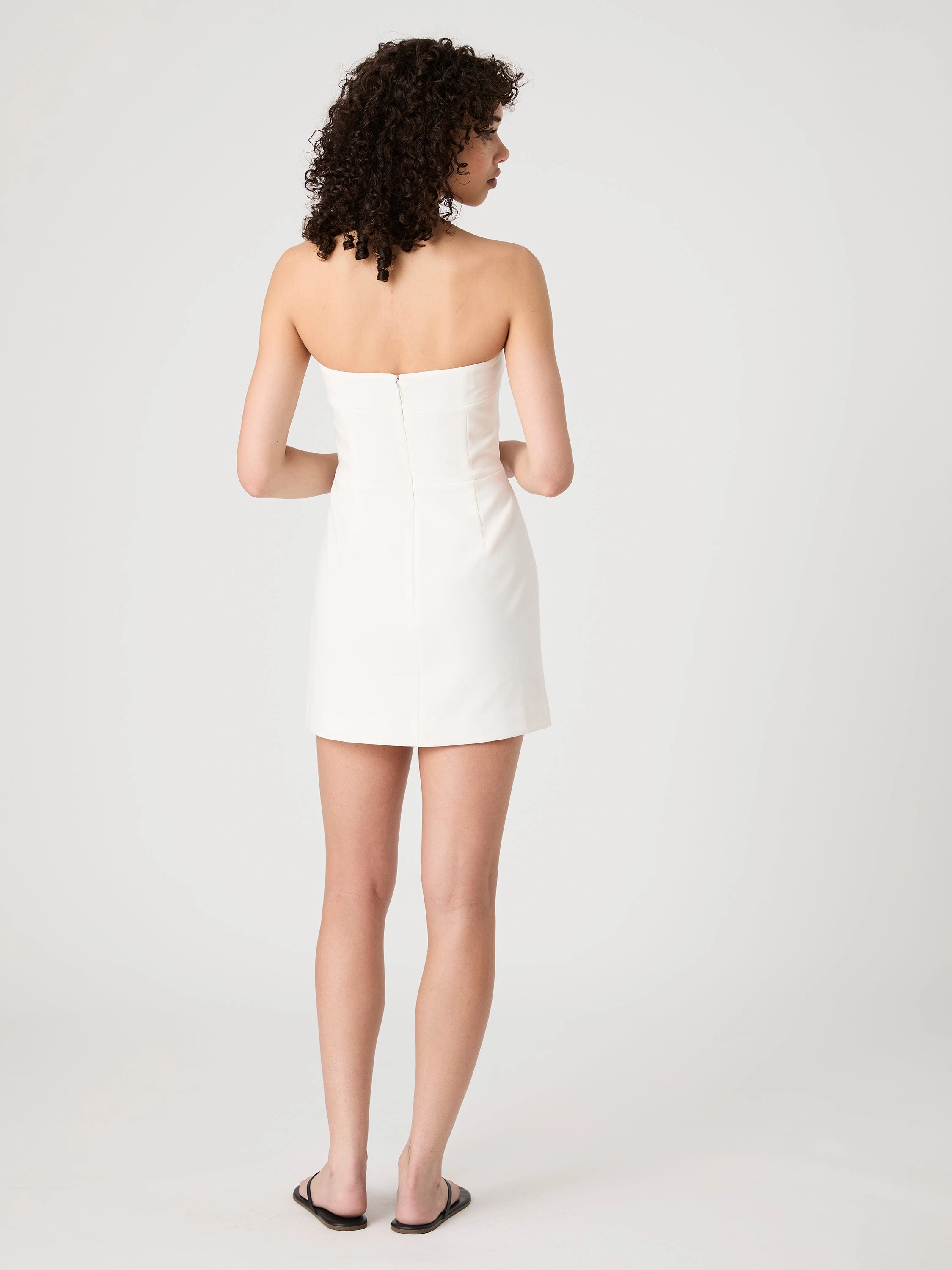 Whisper Strapless Bow Mini Dress