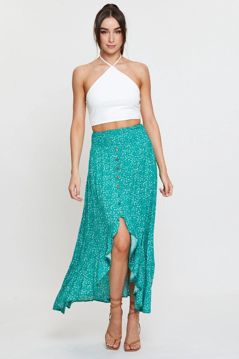 White Basic Top Halter Neck
