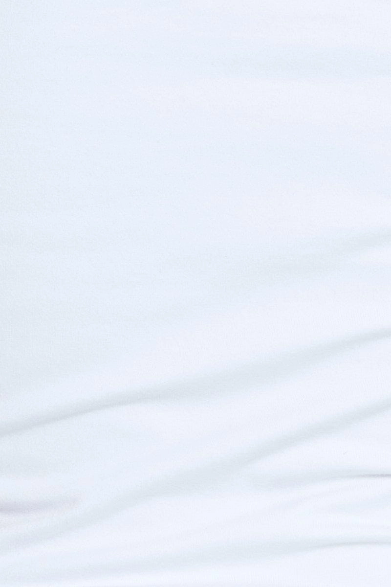 White Bodysuit Sleeveless Square Neck