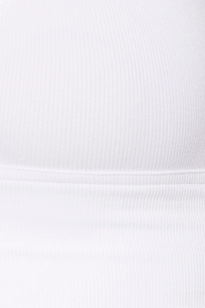 White Bralette Top Seamless