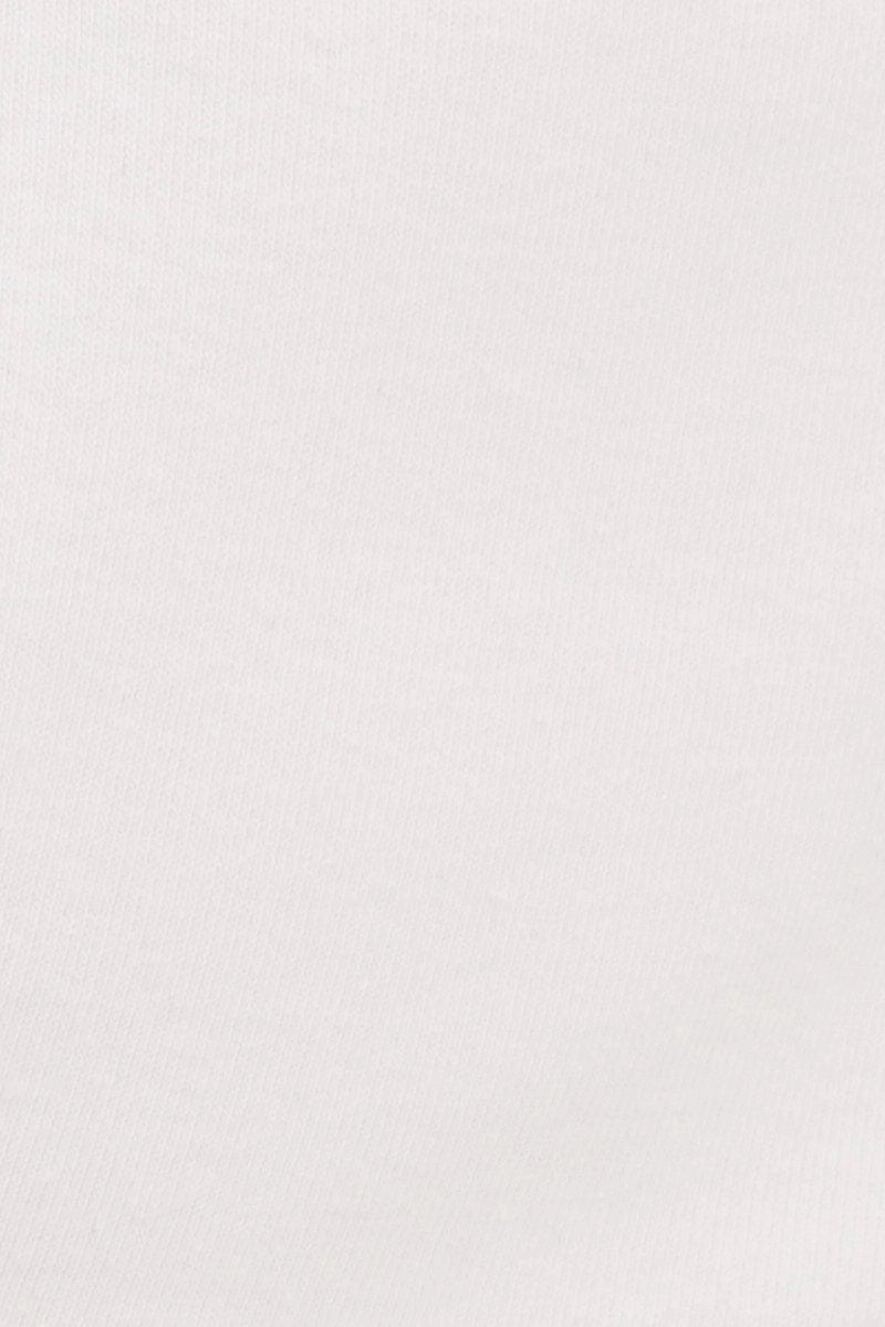 White Crop Tank Top Cotton