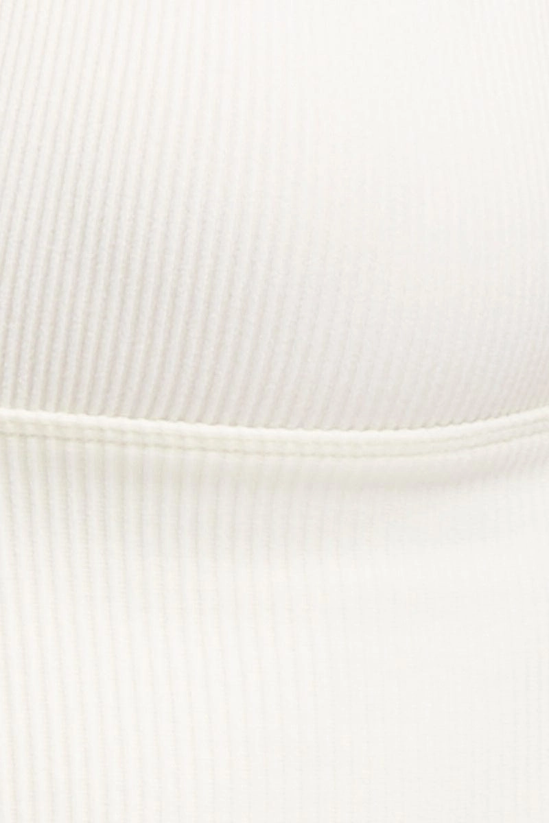 White Tank Top Sleeveless Seamless