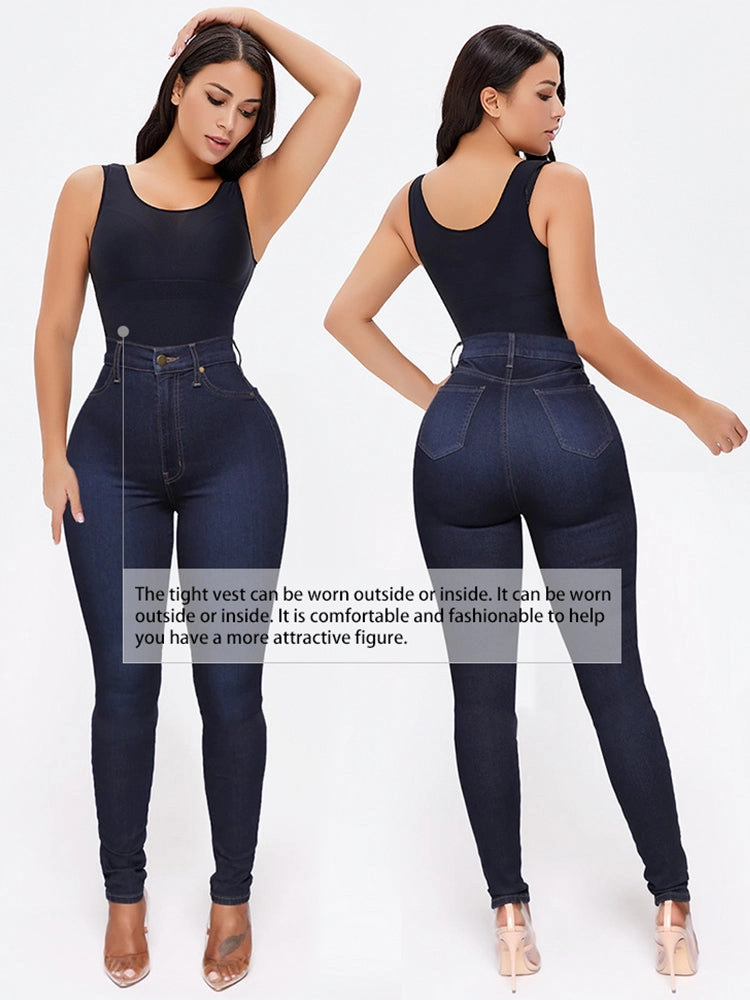 Women's Shaping Compression Waist Trainer Tank Seamless Body Shaper Vest